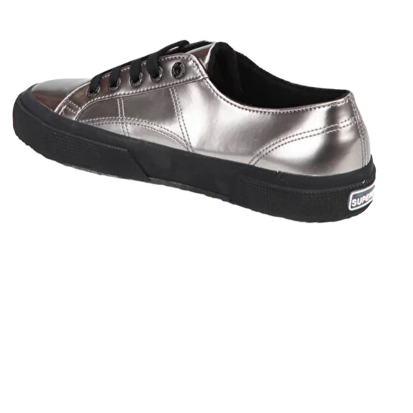 SUPERGA | Varnish Mirror Metallic Lace Up Shoes size 8 - Picture 2 of 7